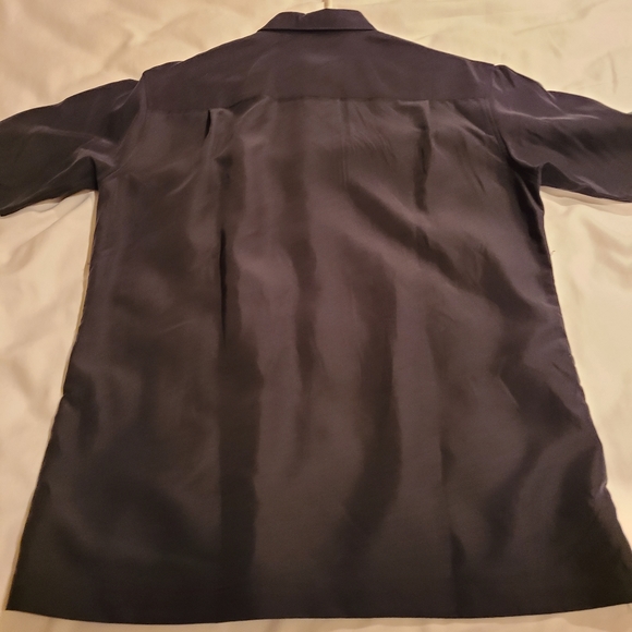 Alfani Long Sleeve Button Down Dress Shirt, Size Small Color: Black - Picture 3 of 3